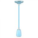 V-TAC VT-7998 Porcelain pendant light 1mt E27 Ф47mm rope cable color BLUE IP20 - SKU 3806