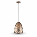 V-TAC VT-7200 Pendant Light 1MT E27 Elegant Stylish Metal Champagne gold Ф200mm IP20 - SKU 3821