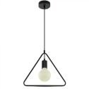 Geometric Pendant Light Triangle V-TAC 1MT E27 Ф320mm VT-7321 - SKU 3838 Matt Black