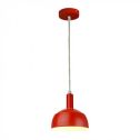 Plastic Pendant Lamp Holder E14 With Slide Aluminum Shade Ø180mm VT-7100 - SKU 3924 RED