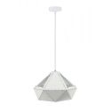 V-TAC VT-7310 Lumière Pendant élégant 1MT E27 métallique prisme blanc pastel IP20 - SKU 3948