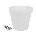 V-TAC VT-7808 pot de fleurs jardinières led 3W rgb batterie rechargeable et télécommande IP54 - sku 40211