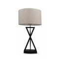 V-TAC VT-7713 Designer table Lamp with ivory lamp shade round black metal canopy with E27 Holder - sku 40391