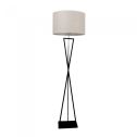 V-TAC VT-7913 Lampada da terra piantana in metallo con paralume tessuto con portalampada per lampadine E27 - sku 40411