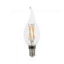 V-Tac VT-1995D LED lampe twist Kerzenflamme cross filament 4W E14 warmweiß 2700K dimmbar - 43881