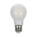 V-TAC VT-1938 LED bulb E27 8W 100LM/W A67 Satin glass filament 2700K - sku 4483