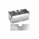 Tortragende Montagewanne aus Edelstahl für Elektromechanischer 24V Unterflurantrieb S800H FAAC 490 113