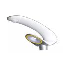 V-TAC VT-130W Lampe de jardin solaire LED 20W blanc neutre 4000K avec capteur PIR & télécommande RF corps en aluminium argenté IP65 - SKU 5505