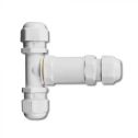 V-TAC VT-869 scatola di derivazione con 3 terminali 8-12 mm interni plastica bianco IP68 - SKU 5979