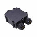 V-TAC VT-870 3PIN junction box black pvc waterproof IP68 with terminals block  - SKU 5980