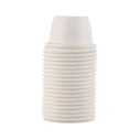 Douille de lampe E14 couleur blanc BI en plastique filetée Fanton 62812
