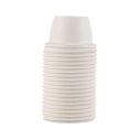 E14 Lamp-holder threaded plastic Bi white color Fanton 62812