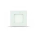 3W LED SMD Panel Downlight Square 210LM 120° + Driver Mod. VT-307SQ - SKU 6297 - White 6400K