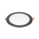 V-TAC VT-1807CH Pannello led incasso rotondo 18W cornice cromata bianco freddo 6400K + Driver - SKU 6348