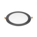 V-TAC VT-2407CH Pannello led incasso rotondo 24W cornice cromata bianco naturale 4000K + Driver - SKU 6353