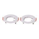 V-TAC VT-929 Portafaretto led da incasso rotondo policarbonato bianco box 2pcs per lampadine GU10-GU5.3 - sku 6640