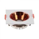 V-TAC VT-932 LED GU10 Encastré Corps Blanc Réflecteur Or Rose - sku 6655