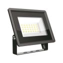V-TAC VT-4924-B Faro LED slim 20W 100° 1600LM IP65 SMD F-series con driver IC integrato colore nero 3000k - 6737