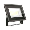 V-TAC VT-4924-W SLIM Spot LED noir E-SERIES 20W 1650LM SMD blanc chaud 3000K IP65 sku 6737