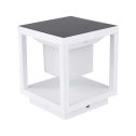 V-TAC 2W square outdoor solar led light with pir ground movement sensor white color 3000k IP65 sku 6806