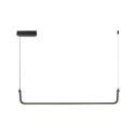 V-TAC VT-7769 lampadario led a sospensione 12w - design moderno barre sottili a U colore nero luce 4000k L:905mm - sku 6939