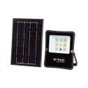 V-TAC VT-55050 Projecteur LED 400lm alimenté par panneau solaire 6W batterie photovoltaïque avec télécommande lumière blanche froide 6400k sku 6964