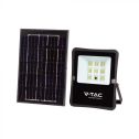 V-TAC VT-55050 Faro LED 400lm alimentato a pannello solare 6W fotovoltaico batteria con Telecomando luce bianco naturale 4000k sku 6965