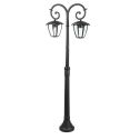 V-TAC VT-739 Lampe de jardin noir graphite 2xE27 ampoule 141CM Rainproof IP44 - SKU 7061