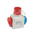 Adapter für industrielle Zwecke Stecker 3P+N+E 16A 380-415V 1 Steckdose 2P+E 16A 200-250V 1 Steckdose 3P+E 16A 380-415V 6h IP44 Fanton 73112