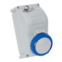Prise murale verrouillable socket KEY BLOCK 2P+E 32A 200-250V 6h IP67 Fanton 73360