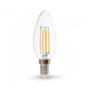 V-TAC VT-2127 lampadina led filamento candela e14 6W bianco naturale 4000K - SKU 7424