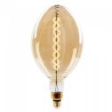 V-Tac VT-2168D 8W LED Bulb Vintage xl BF180 double Filament Amber Glass E27 2000K Dimmable – SKU 7463