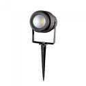V-TAC VT-857 led lampe de jardin de spike 12W réglable noir lumière verte - SKU 7546