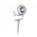 V-TAC VT-857-W-N led lampe de jardin de spike 12W 920LM 20° blanc chaud 3000K réglable corps blanc Étanche IP65 - SKU 217547