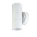 V-TAC VT-7662 applique en acier inoxydable rond corps blanc 2xGU10 up&down douille IP44 – SKU 7570