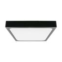 V-TAC VT-8630B-SQ 30W led ceiling light IP44 square BLACK 360° modern design 100lm/W black color 6500K - sku 7650