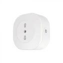 V-TAC VT-5175 Alexa Smart Socket, Wifi Socket (Italian), Smart Socket with Energy Monitoring, Timed Socket, Remote Control, Compatible with Alexa, Google Home 10A 3680W 7698