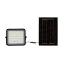 V-TAC VT-40W Spot led 6W noir avec panneau solaire et télécommande Projecteur LED avec batterie remplaçable 4000K Câble 3m - 7822