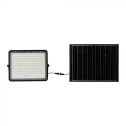 V-TAC VT-180W Projecteur LED noir avec panneau solaire 20W et télécommande Projecteur LED avec batterie remplaçable 6400K Câble 3m - 7827