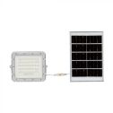 V-TAC VT-80W White led spotlight with 10W solar panel and remote control LED Floodlight with replaceable battery 4000K 3m Cable - 7842