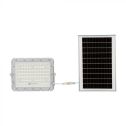 V-TAC VT-120W White led floodlight with 15W solar panel and remote control LED Floodlight with replaceable battery 6400K 3m Cable - 7843
