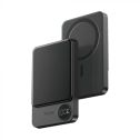 V-TAC power bank magsafe 10000Ah magnetic aluminum display and wireless charging 20W ultra-thin gray color - 7849
