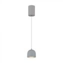 V-TAC VT-7794 8.5W LED pendant chandelier, rounded cylinder shape, light gray color, 10cm adjustable, 3000K - 7992