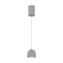 V-TAC VT-7794 Lustre suspension LED 8,5W, forme cylindre arrondi, couleur gris clair, réglable 10 cm, 3000K - 7992