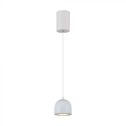 V-TAC VT-7794 8.5W LED pendant chandelier, rounded cylinder shape, white color 10cm adjustable 3000K - 7993