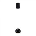 V-TAC VT-7796 8.5W LED bell-shaped pendant chandelier in black metal 12cm adjustable 3000K - 7998