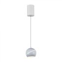 V-TAC VT-7796 8.5W LED bell-shaped pendant chandelier in white metal 12cm adjustable 3000K - 7999