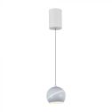 V-TAC VT-7796 Lampadario LED 8.5W a sospensione forma campana in metallo bianco 12cm regolabile 3000K - 7999