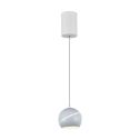 V-TAC VT-7797 8,5 W LED-Kronleuchter zum Aufhängen, Glockenform, weißes Metall, Touch-Zündung, D12 cm, höhenverstellbar, 3000 K – 8002