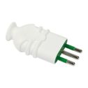 Branchez l'italien std. 2P + E 10A HI-PRO corps blanc Fanton 80100